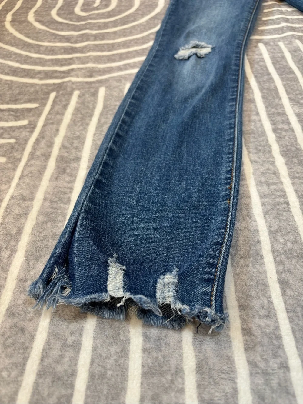 Joe's Jeans Girls Jeans, Straight, Distressed Hem, 14, Kids Blue Denim